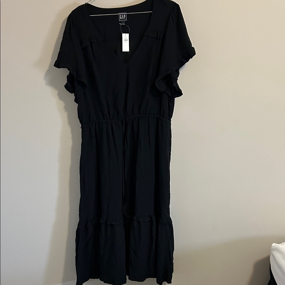 GAP Women's Black Midi Dress